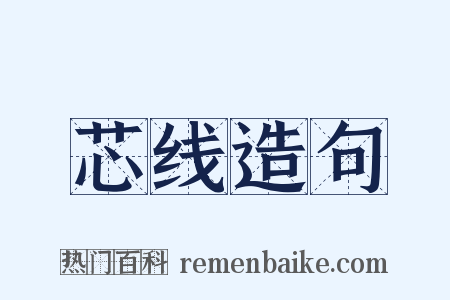 芯线造句是什么意思的图片